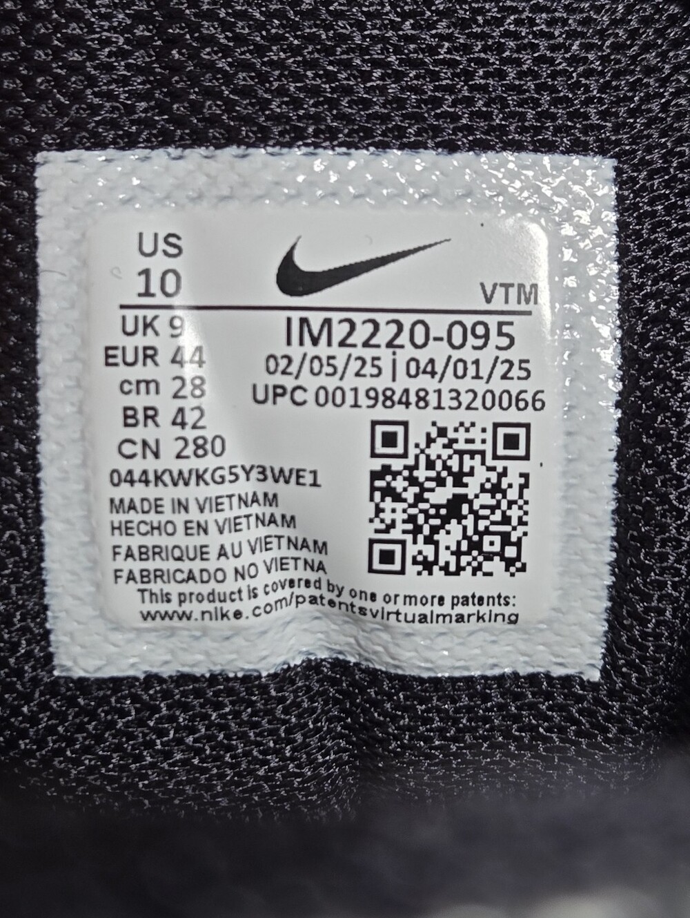 Nike Vomero 5 Metallic Silver Court Purple Black IM2220-095 Mens Size 10 New - Picture 6 of 7